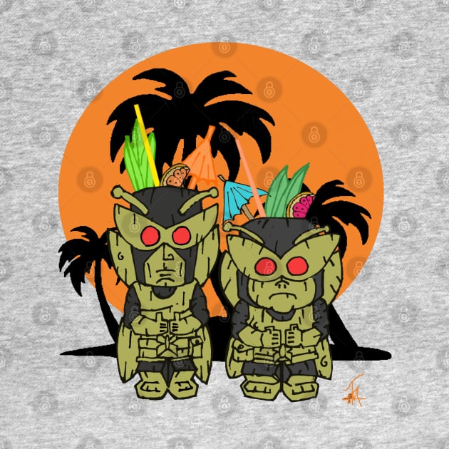 Henchman 21 and 24 tikis by Undeadredneck